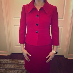 Red Tahari 2 Piece Suit